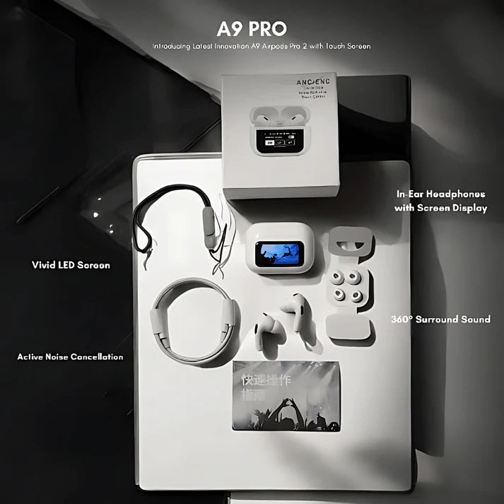 A9 Pro Touch Screen Anc Wireless Airpods